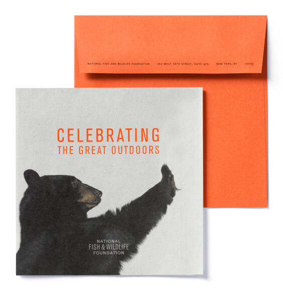 Orange Envelope with card reading 
